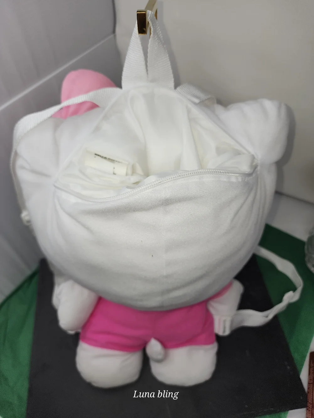 Hello Kitty Plush Backpack - Pink Bow and Floral Outfit
